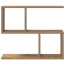 vidaXL Falpolc Kézműves Tölgy 60 x 12 x 50,5 cm Szerelt Fa