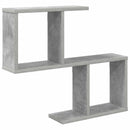 vidaXL Falpolc Betonszürke 60 x 12 x 50,5 cm Szerelt Fa