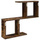 vidaXL Falpolc Füstös Tölgy 60 x 12 x 50,5 cm Szerelt Fa