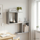 vidaXL Falpolc Szürke Sonoma 60 x 12 x 50,5 cm Szerelt Fa