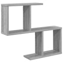 vidaXL Falpolc Szürke Sonoma 60 x 12 x 50,5 cm Szerelt Fa