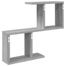vidaXL Falpolc Szürke Sonoma 60 x 12 x 50,5 cm Szerelt Fa