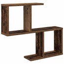 vidaXL Falpolc Antik Fa 60 x 12 x 50,5 cm Szerelt Fa