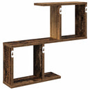 vidaXL Falpolc Antik Fa 60 x 12 x 50,5 cm Szerelt Fa
