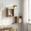 vidaXL Falpolc Kézműves Tölgy 60 x 12 x 50,5 cm Szerelt Fa