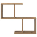 vidaXL Falpolc Kézműves Tölgy 60 x 12 x 50,5 cm Szerelt Fa