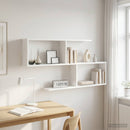 vidaXL Falpolc Fehér 100 x 12 x 50,5 cm Szerelt Fa