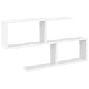 vidaXL Falpolc Fehér 100 x 12 x 50,5 cm Szerelt Fa