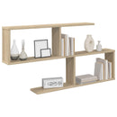 vidaXL Falpolc Sonoma Tölgy 100 x 12 x 50,5 cm Szerelt Fa