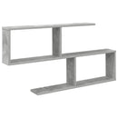 vidaXL Falpolc Betonszürke 100 x 12 x 50,5 cm Szerelt Fa