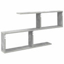 vidaXL Falpolc Betonszürke 100 x 12 x 50,5 cm Szerelt Fa