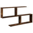 vidaXL Falpolc Füstös Tölgy 100 x 12 x 50,5 cm Szerelt Fa