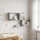 vidaXL Falpolc Szürke Sonoma 100 x 12 x 50,5 cm Szerelt Fa
