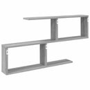 vidaXL Falpolc Szürke Sonoma 100 x 12 x 50,5 cm Szerelt Fa
