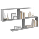 vidaXL Falpolc Szürke Sonoma 100 x 12 x 50,5 cm Szerelt Fa