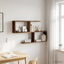 vidaXL Falpolc Antik Fa 100 x 12 x 50,5 cm Szerelt Fa