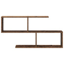 vidaXL Falpolc Antik Fa 100 x 12 x 50,5 cm Szerelt Fa