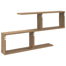 vidaXL Falpolc Kézműves Tölgy 100 x 12 x 50,5 cm Szerelt Fa