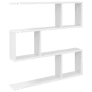 vidaXL Falpolc Fehér 80 x 12 x 79,5 cm Szerelt Fa