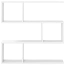 vidaXL Falpolc Fehér 80 x 12 x 79,5 cm Szerelt Fa