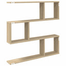 vidaXL Falpolc Sonoma Tölgy 80 x 12 x 79,5 cm Szerelt Fa