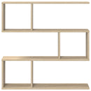 vidaXL Falpolc Sonoma Tölgy 80 x 12 x 79,5 cm Szerelt Fa