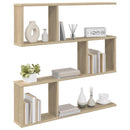 vidaXL Falpolc Sonoma Tölgy 80 x 12 x 79,5 cm Szerelt Fa