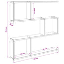 vidaXL Falpolc Sonoma Tölgy 80 x 12 x 79,5 cm Szerelt Fa