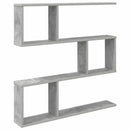 vidaXL Falpolc Betonszürke 80 x 12 x 79,5 cm Szerelt Fa