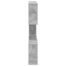 vidaXL Falpolc Betonszürke 80 x 12 x 79,5 cm Szerelt Fa