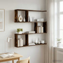 vidaXL Falpolc Füstös Tölgy 80 x 12 x 79,5 cm Szerelt Fa