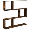 vidaXL Falpolc Füstös Tölgy 80 x 12 x 79,5 cm Szerelt Fa
