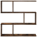 vidaXL Falpolc Füstös Tölgy 80 x 12 x 79,5 cm Szerelt Fa