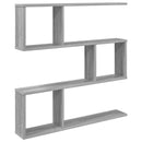 vidaXL Falpolc Szürke Sonoma 80 x 12 x 79,5 cm Szerelt Fa