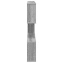 vidaXL Falpolc Szürke Sonoma 80 x 12 x 79,5 cm Szerelt Fa