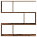vidaXL Falpolc Antik Fa 80 x 12 x 79,5 cm Szerelt Fa