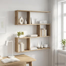vidaXL Falpolc Kézműves Tölgy 80 x 12 x 79,5 cm Szerelt Fa