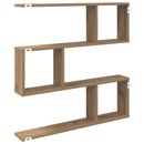 vidaXL Falpolc Kézműves Tölgy 80 x 12 x 79,5 cm Szerelt Fa