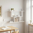vidaXL Falpolc Fehér 80 x 15 x 50,5 cm Szerelt Fa