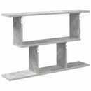 vidaXL Falpolc Betonszürke 80 x 15 x 50,5 cm Szerelt Fa