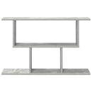 vidaXL Falpolc Betonszürke 80 x 15 x 50,5 cm Szerelt Fa