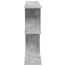 vidaXL Falpolc Betonszürke 80 x 15 x 50,5 cm Szerelt Fa
