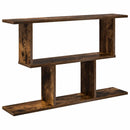 vidaXL Falpolc Füstös Tölgy 80 x 15 x 50,5 cm Szerelt Fa