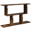 vidaXL Falpolc Füstös Tölgy 80 x 15 x 50,5 cm Szerelt Fa