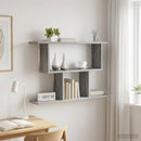 vidaXL Falpolc Szürke Sonoma 80 x 15 x 50,5 cm Szerelt Fa