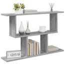 vidaXL Falpolc Szürke Sonoma 80 x 15 x 50,5 cm Szerelt Fa