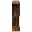 vidaXL Falpolc Antik Fa 80 x 15 x 50,5 cm Szerelt Fa
