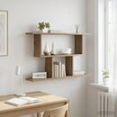 vidaXL Falpolc Kézműves Tölgy 80 x 15 x 50,5 cm Szerelt Fa