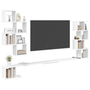 vidaXL Fali TV polc Fehér 180 x 15 x 94 cm Szerelt Fa