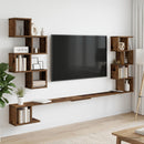 vidaXL Fali TV polc Antik Fa 180 x 15 x 94 cm Szerelt Fa